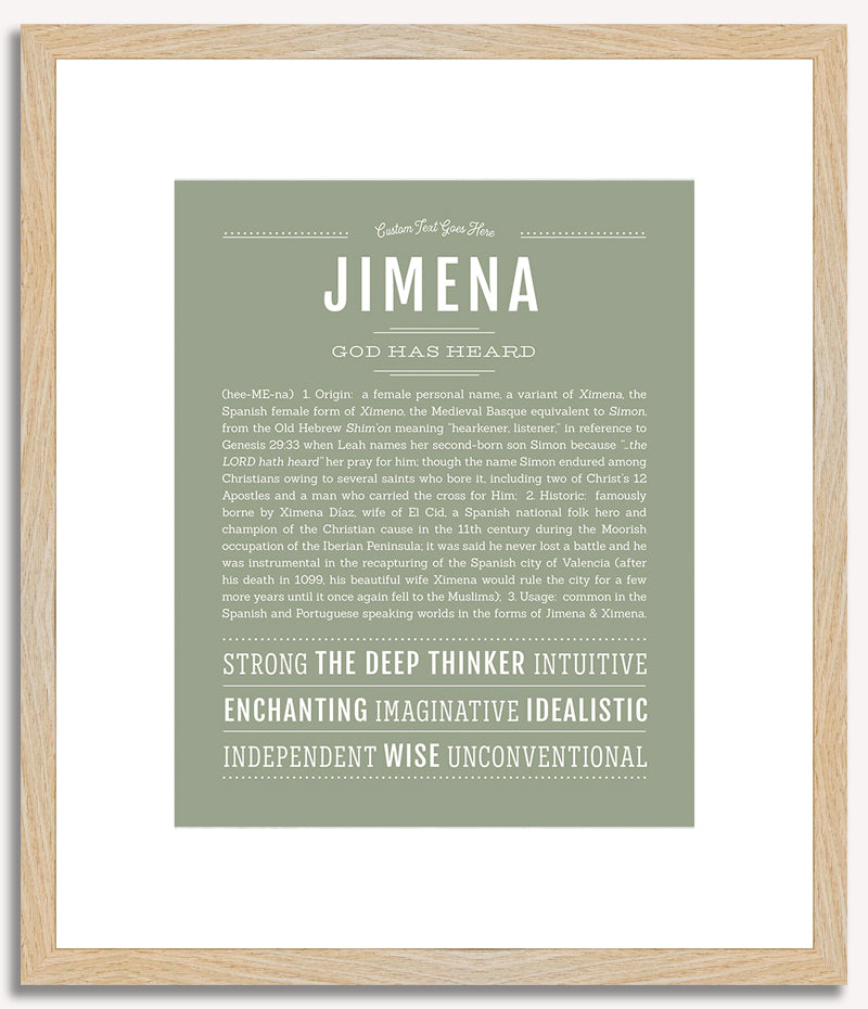 Jimena | Name Art Print