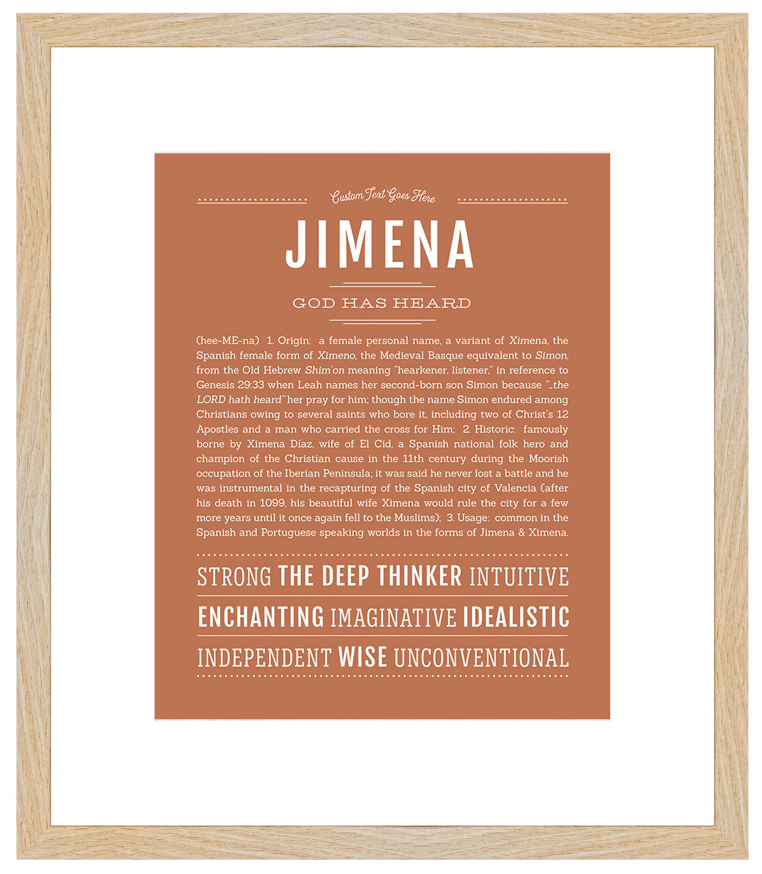 Jimena | Name Art Print