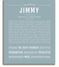 Jimmy Personalized Name Meaning Art Prints – Name Stories