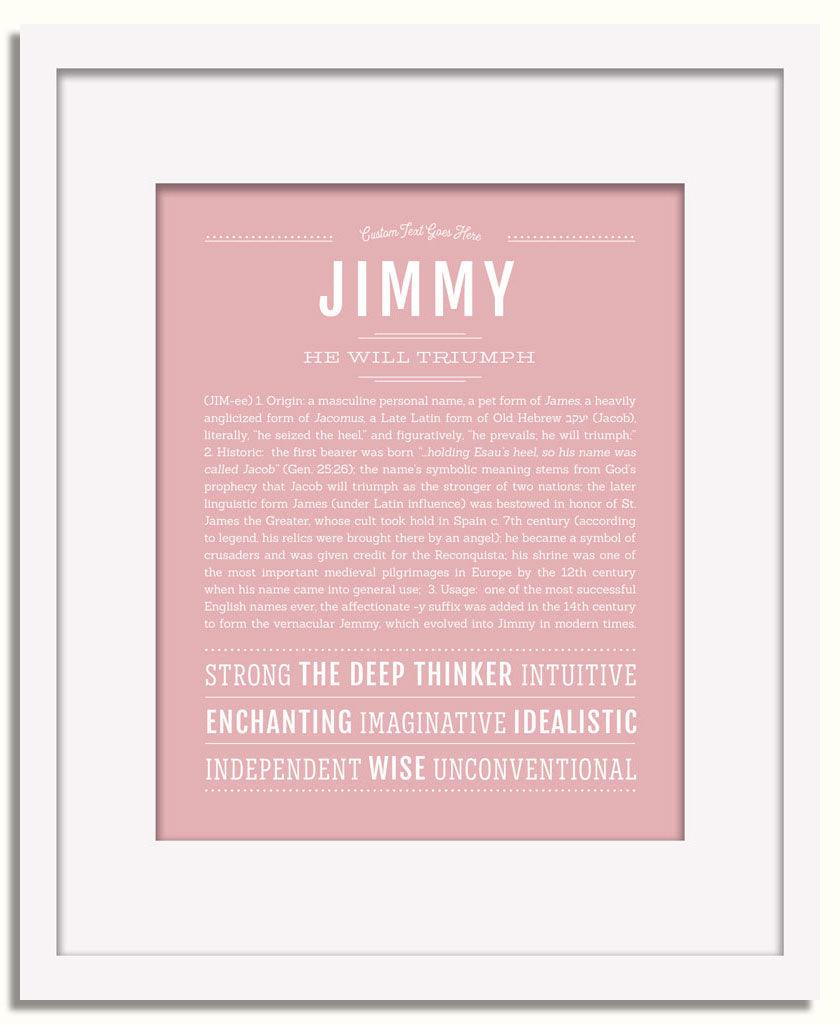 Frame Options | Dusty Rose | White Frame, Matted