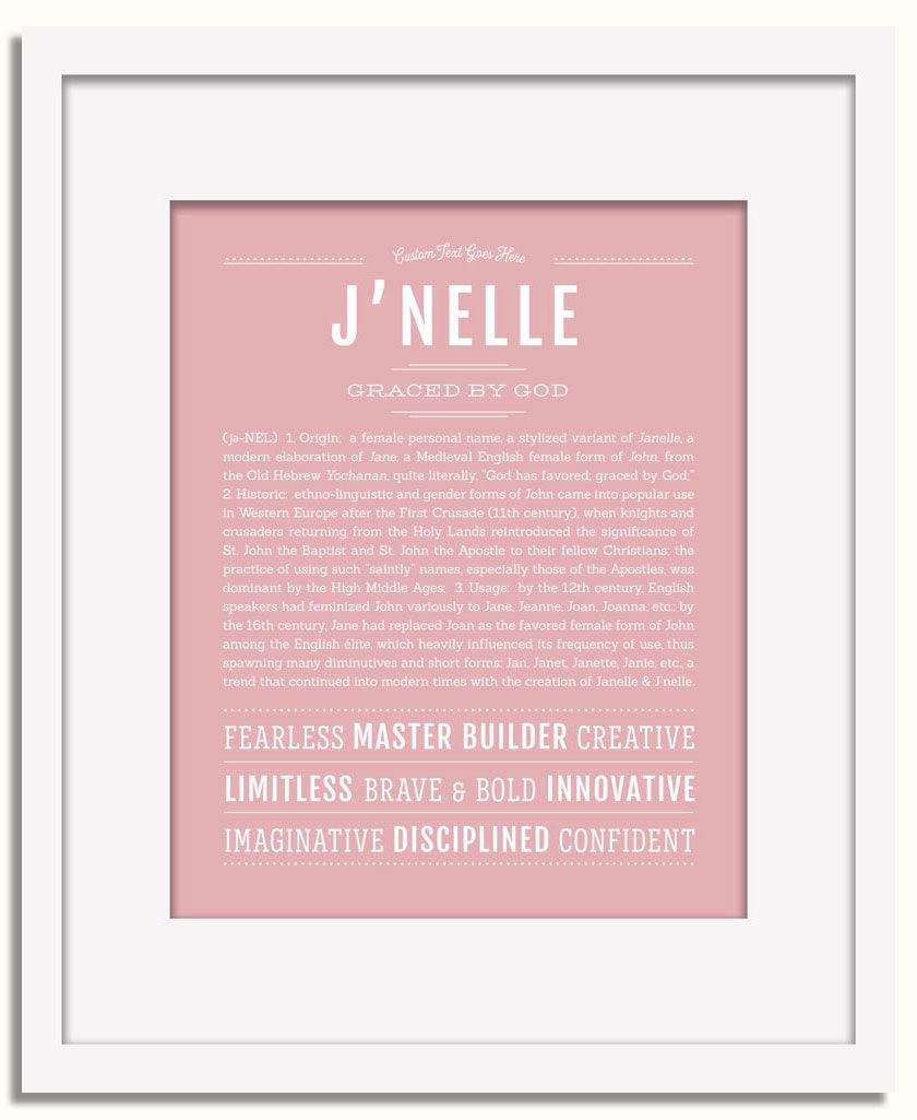 Frame Options | Dusty Rose | White Frame, Matted