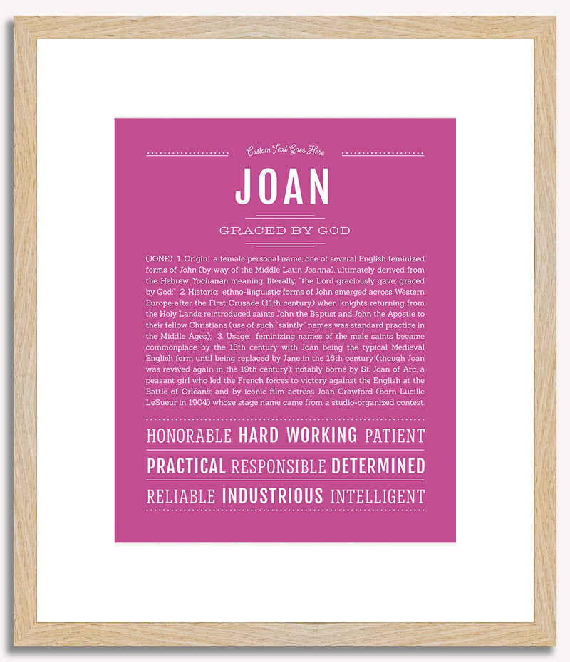 Joan | Name Art Print