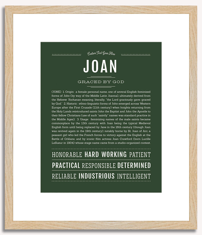 Joan | Name Art Print