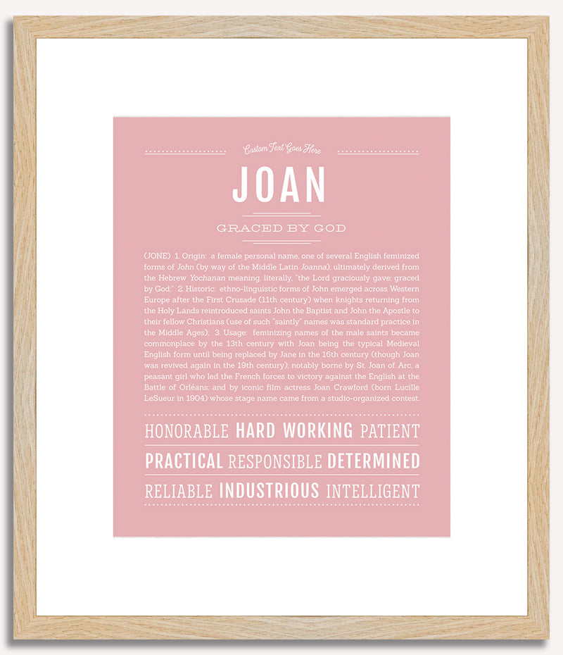 Joan | Name Art Print