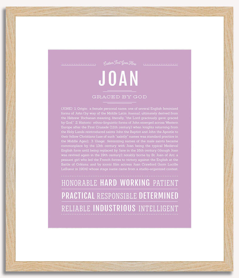 Joan | Name Art Print