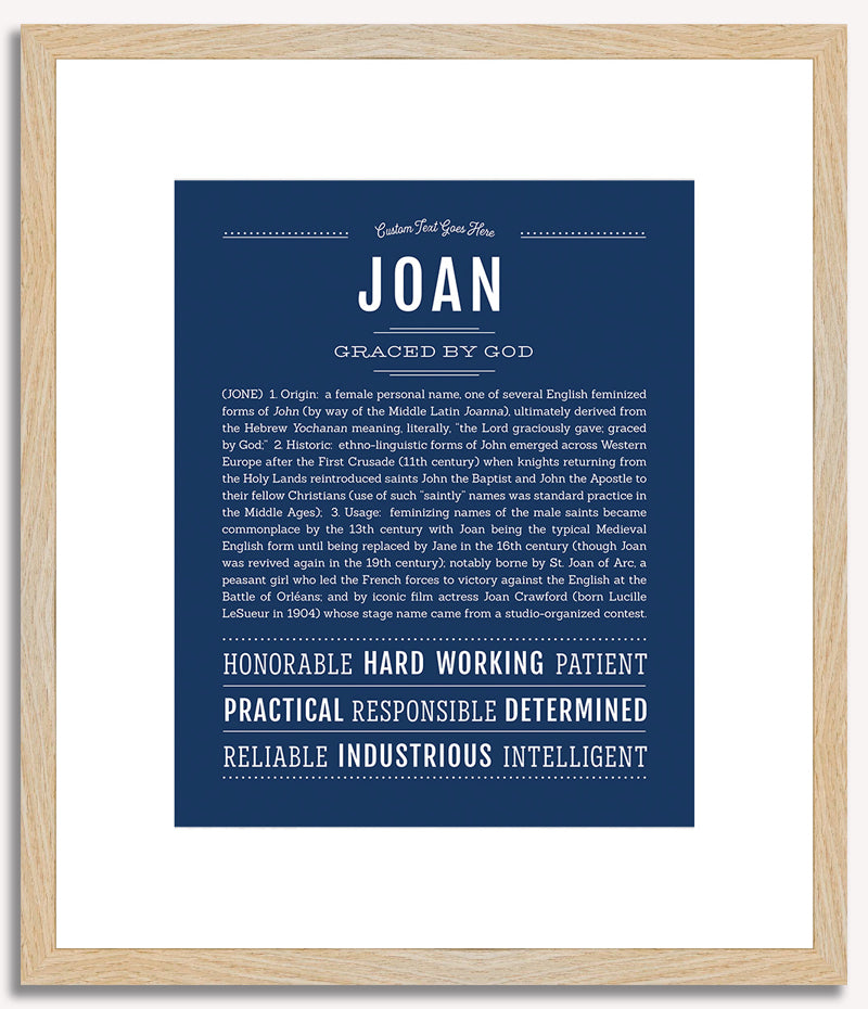 Joan | Name Art Print