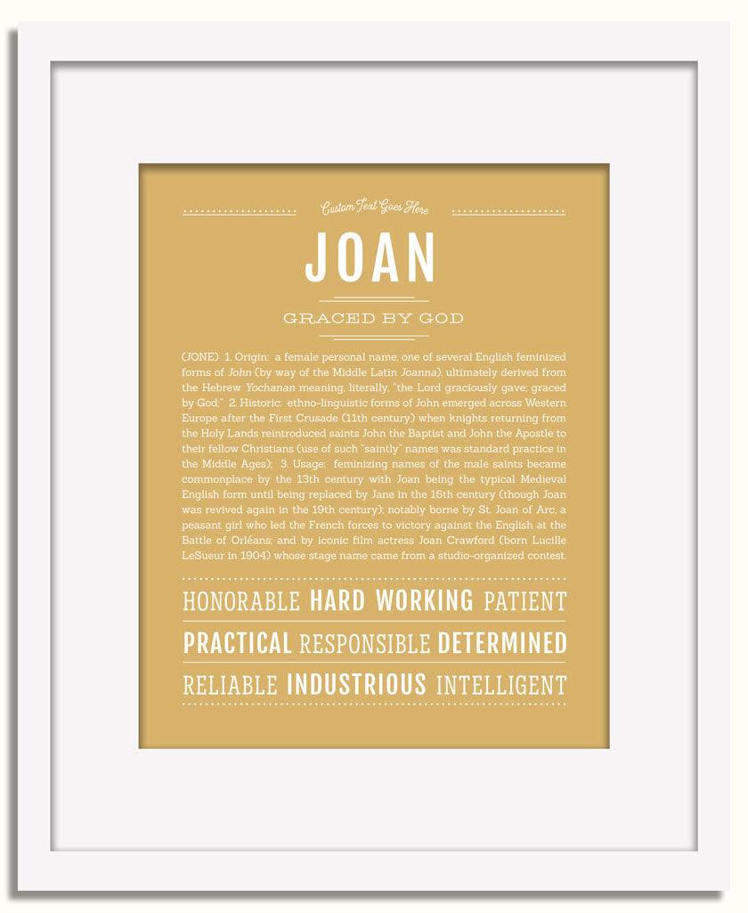 Frame Options | Matte Gold | White Frame, Matted