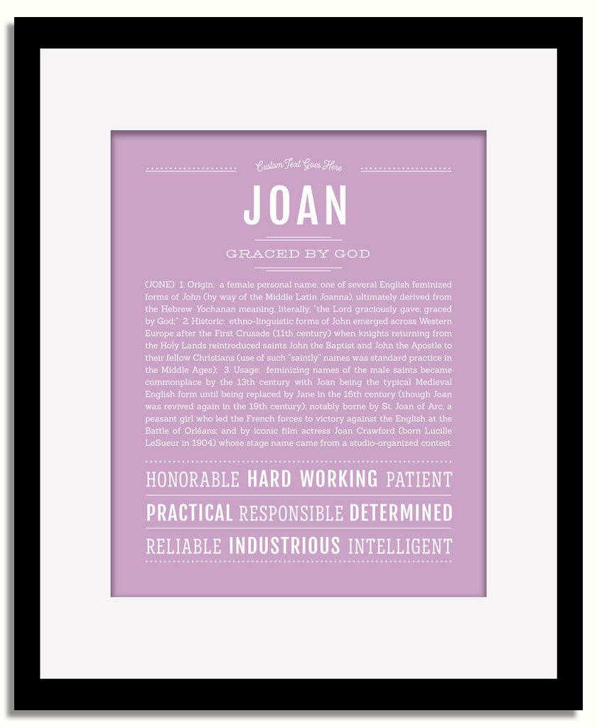 Frame Options | Lilac | Black Frame, Matted