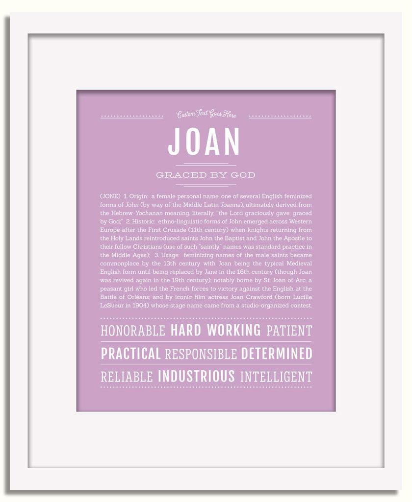 Frame Options | Lilac | White Frame, Matted