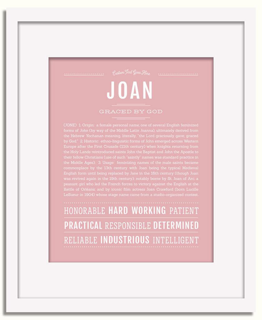 Frame Options | Dusty Rose | White Frame, Matted