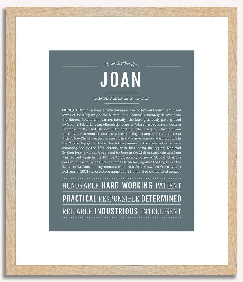 Joan | Name Art Print