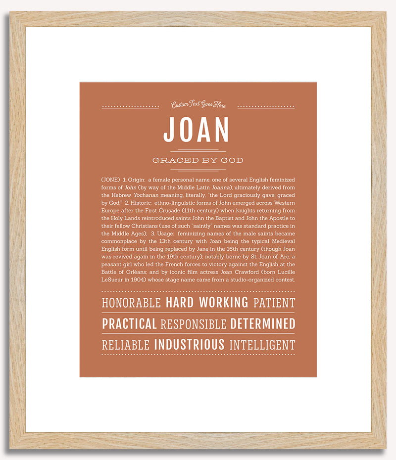 Joan | Name Art Print