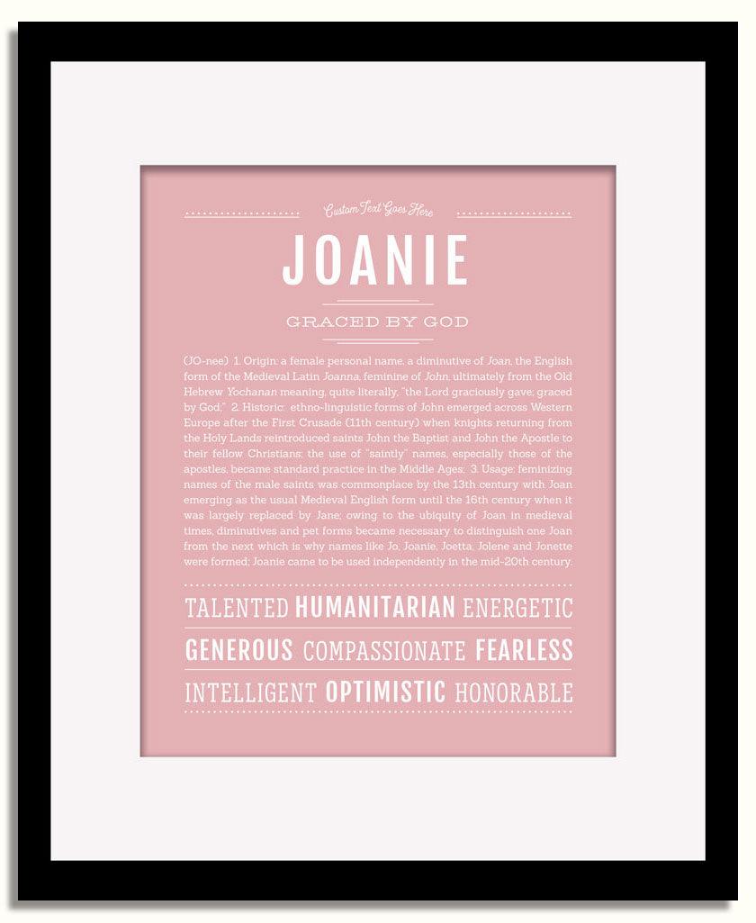 Frame Options | Dusty Rose | Black Frame, Matted