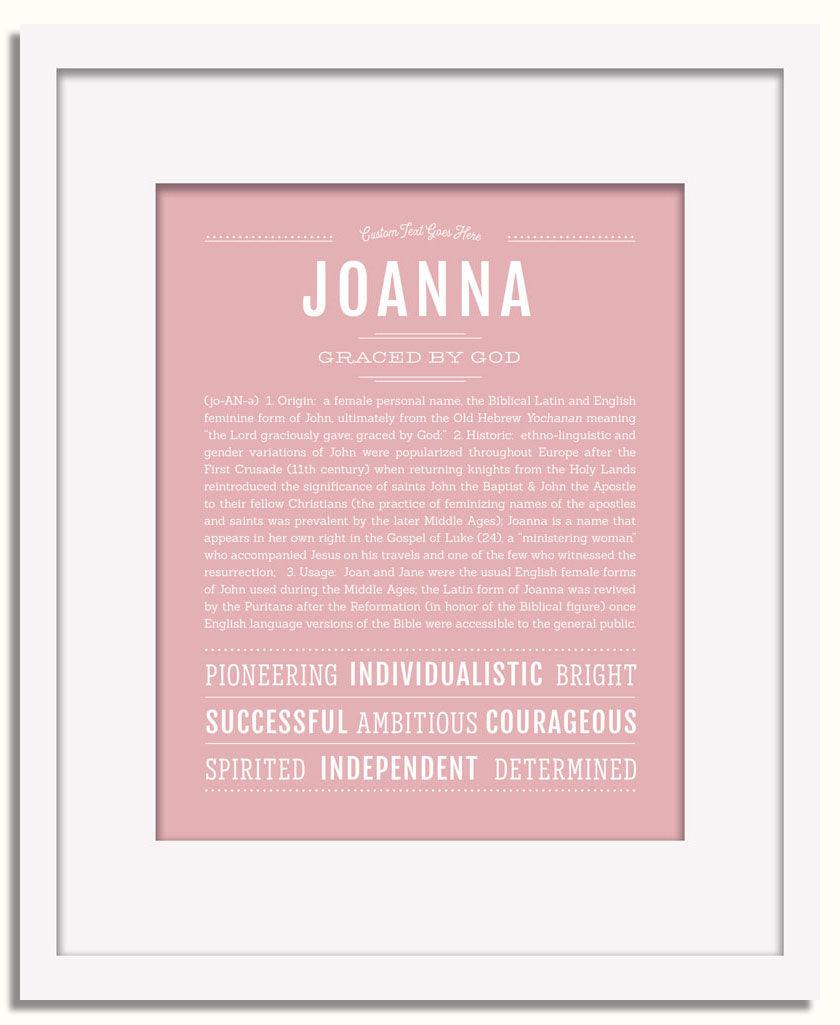 Frame Options | Dusty Rose | White Frame, Matted