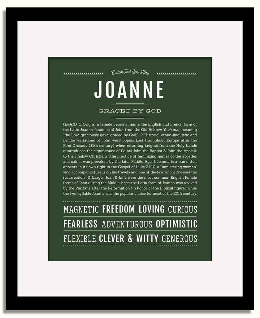 Frame Options | Deep Forest | Black Frame, Matted