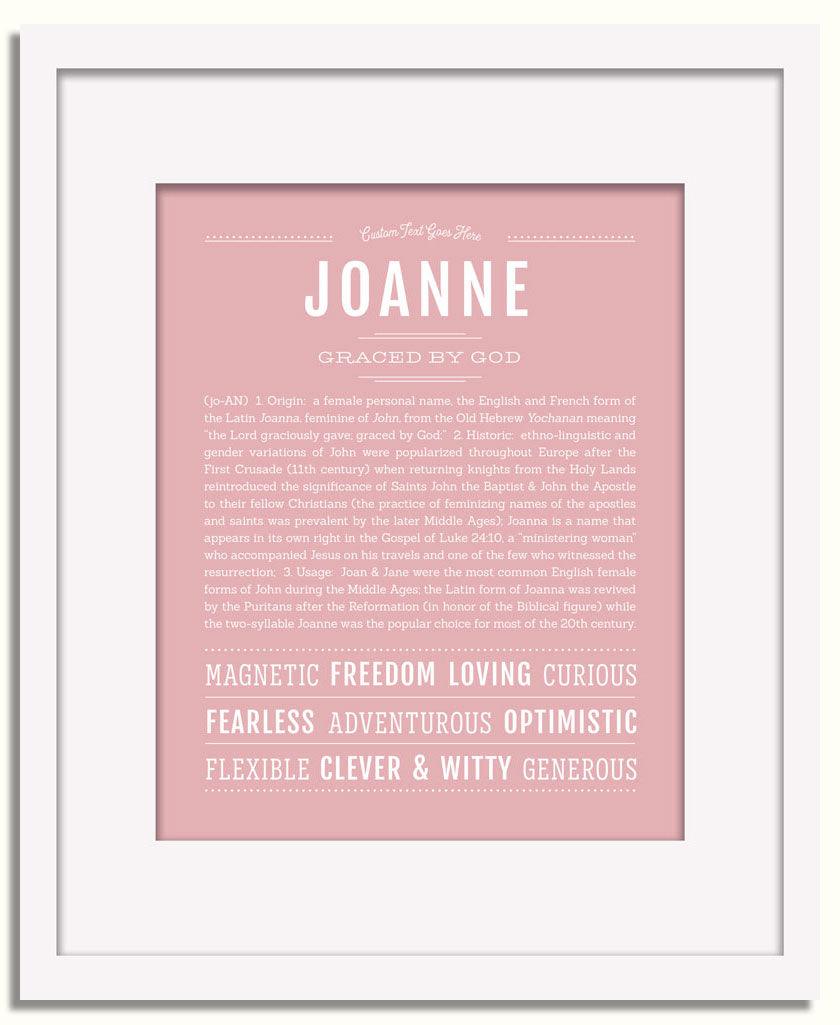 Frame Options | Dusty Rose | White Frame, Matted