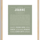 Joanne | Name Art Print