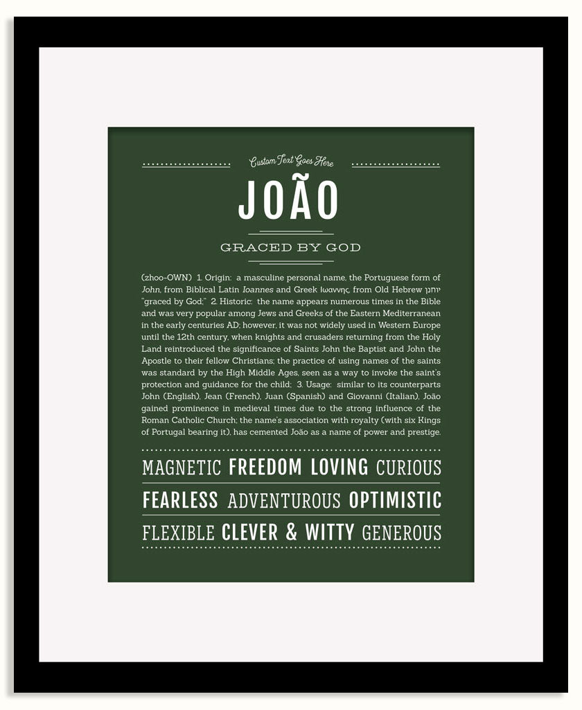 Frame Options | Deep Forest | Black Frame, Matted