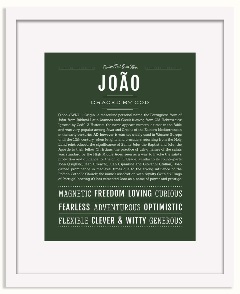 Frame Options | Deep Forest | White Frame, Matted
