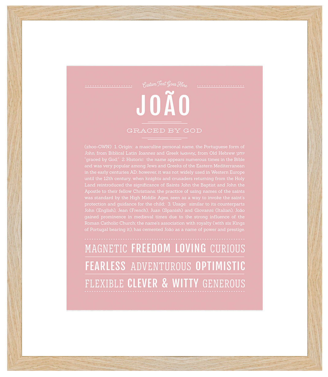Frame Options | Dusty Rose | Maple Frame, Matted
