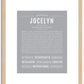 Jocelyn | Name Art Print