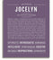 Jocelyn | Name Art Print – Name Stories