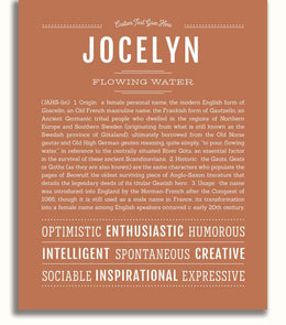 Jocelyn | Name Art Print – Name Stories