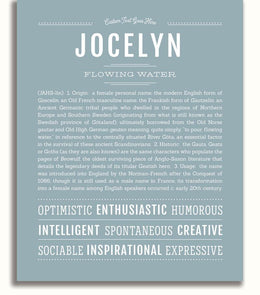 Jocelyn | Name Art Print – Name Stories