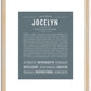 Jocelyn | Name Art Print