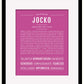 Frame Options | Dark Pink | Black Frame, Matted