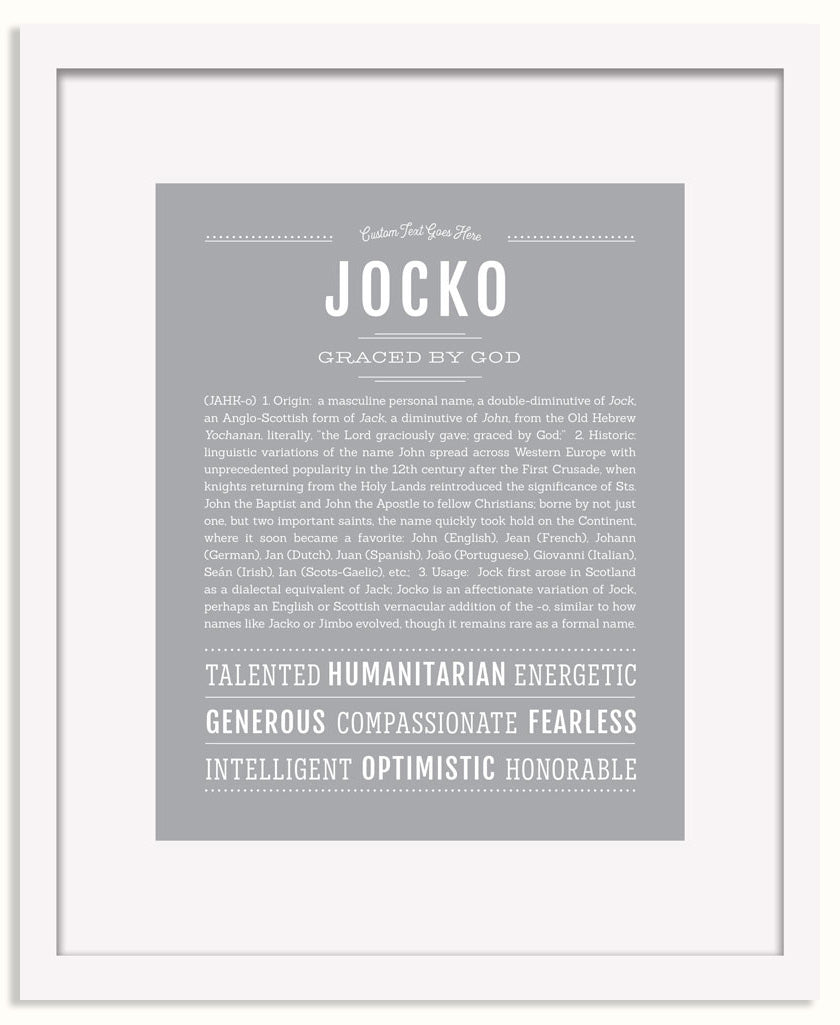 Frame Options | Light Gray | White Frame, Matted