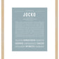 Frame Options | Powder Blue | Maple Frame, Matted