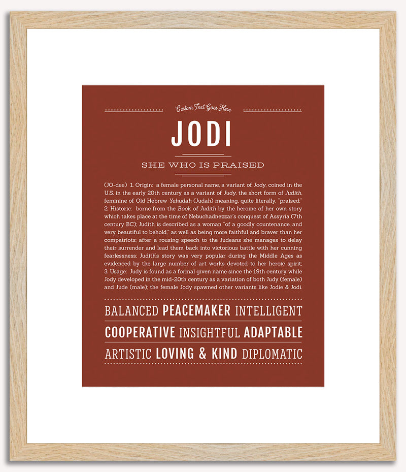 Jodi | Name Art Print