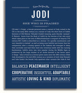 Jodi | Name Art Print – Name Stories