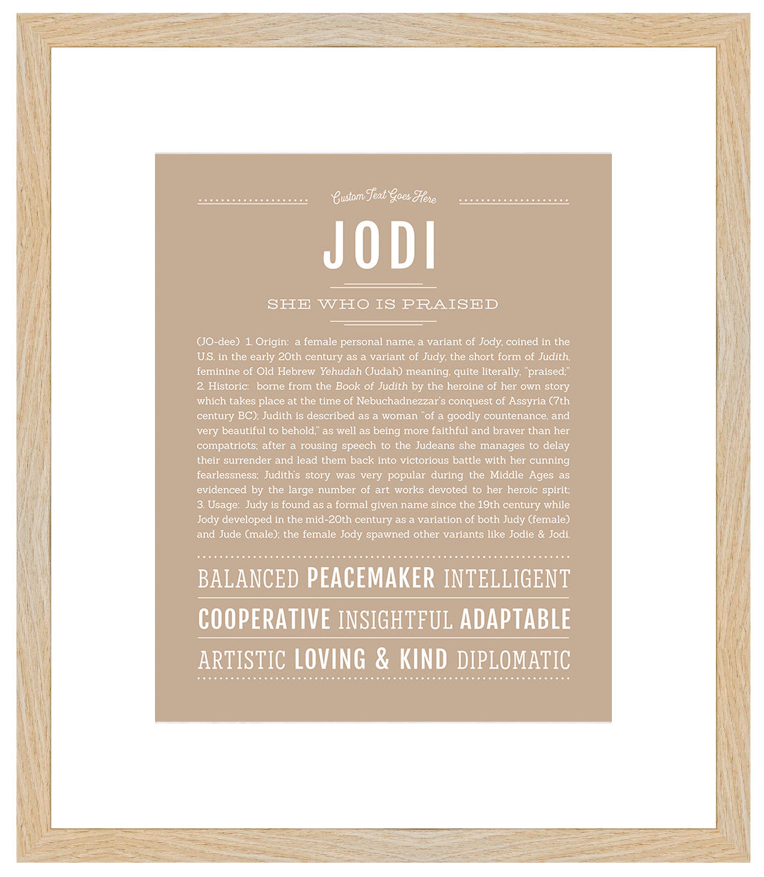 Jodi | Name Art Print