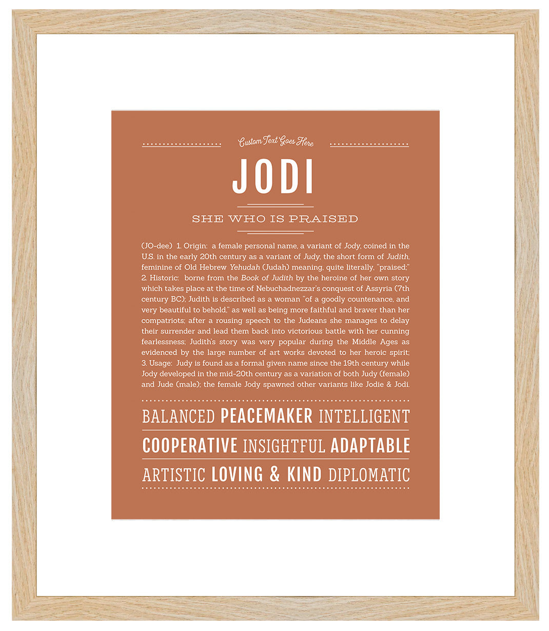 Jodi | Name Art Print