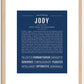 Jody (female) | Name Art Print