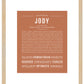 Jody (female) | Name Art Print