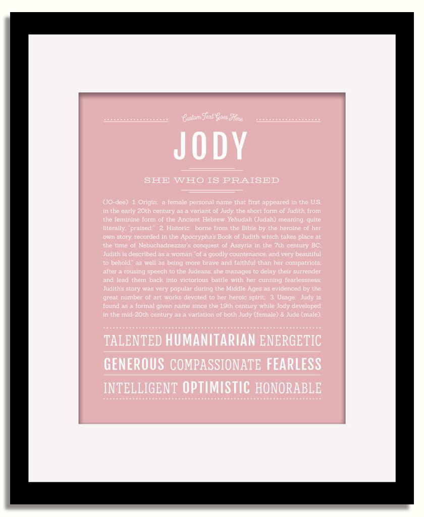 Frame Options | Dusty Rose | Black Frame, Matted