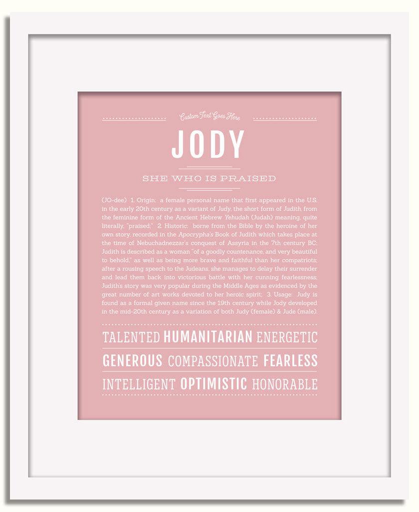 Frame Options | Dusty Rose | White Frame, Matted