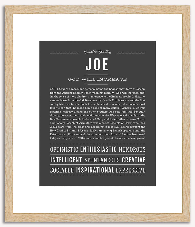 Joe | Name Art Print