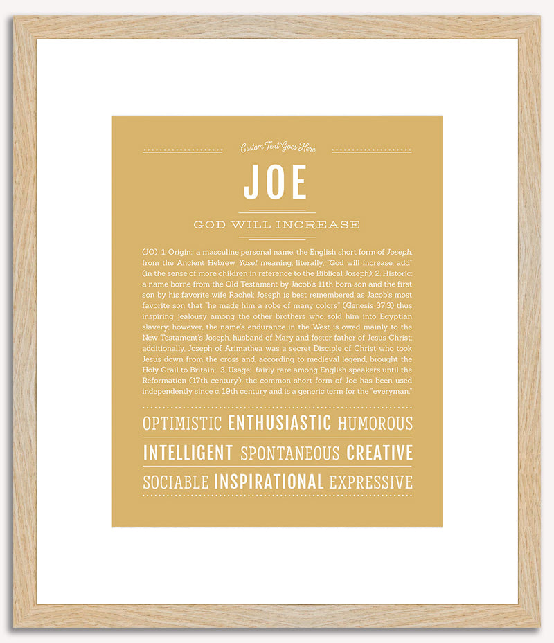 Joe | Name Art Print