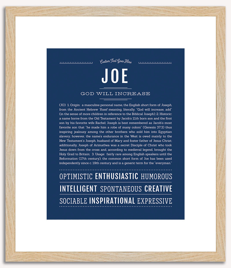 Joe | Name Art Print