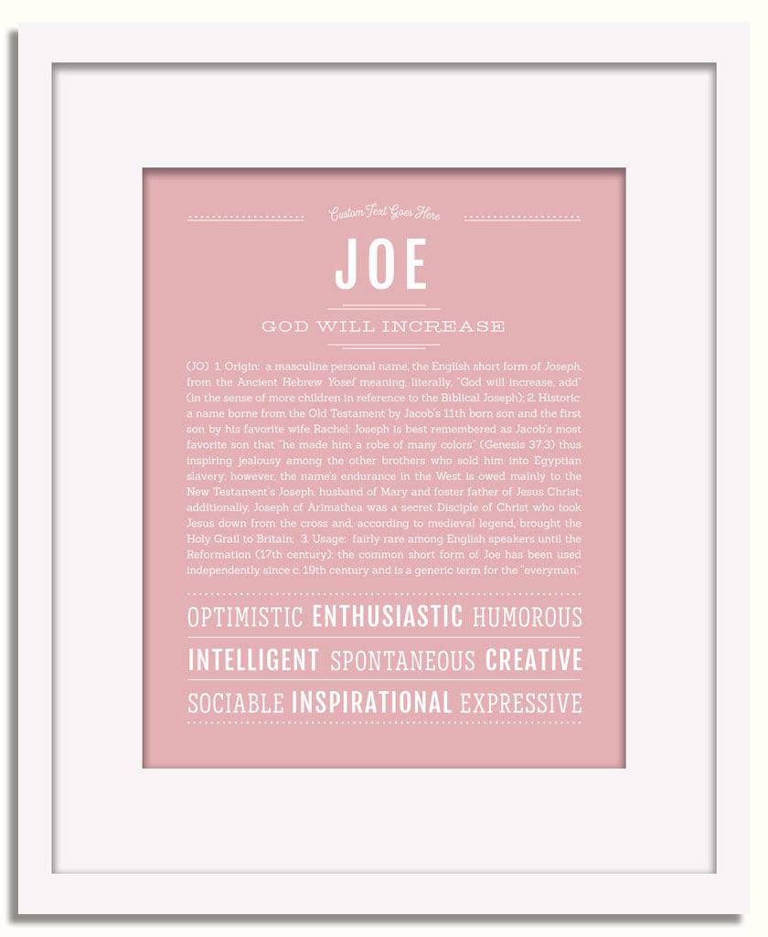 Frame Options | Dusty Rose | White Frame, Matted