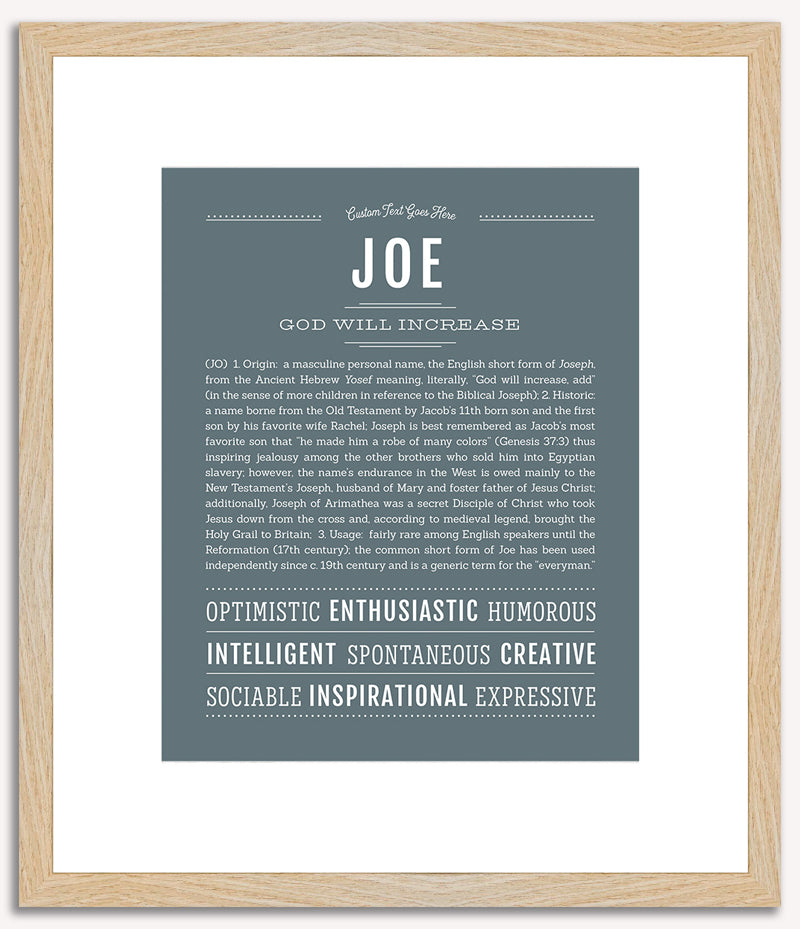 Joe | Name Art Print