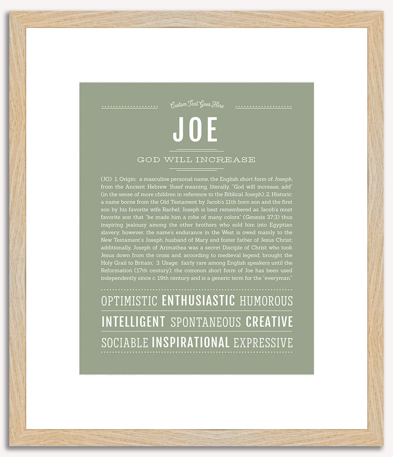 Joe | Name Art Print