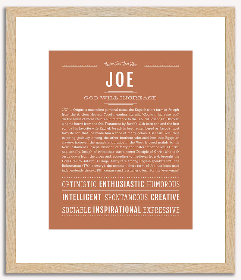 Joe | Name Art Print