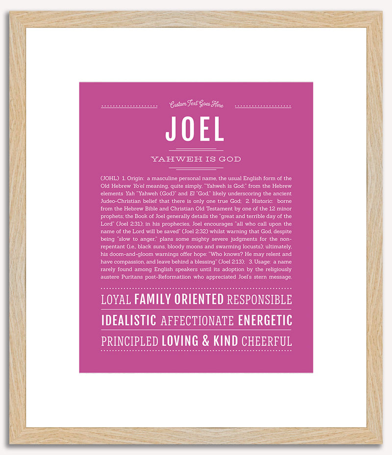 Joel | Name Art Print