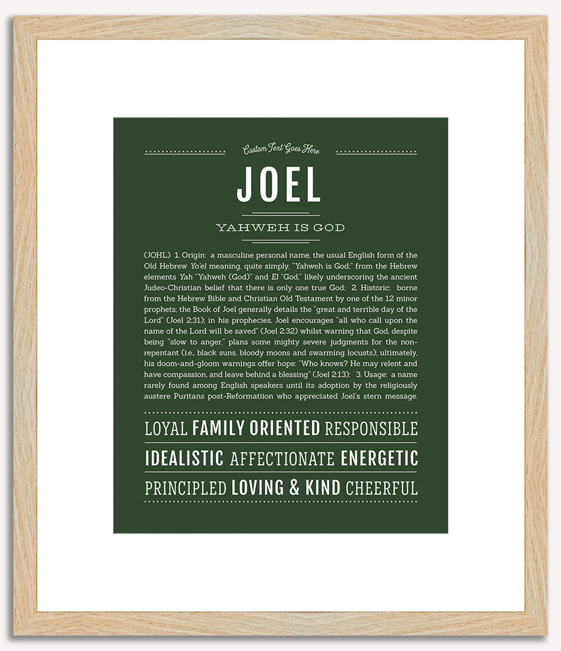 Joel | Name Art Print