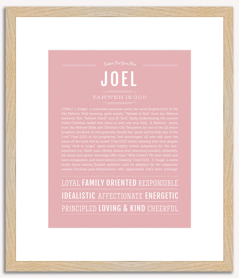 Joel | Name Art Print